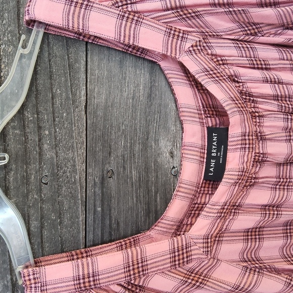 Lane Bryant pink long sleeved blouse size 20 - Picture 9 of 9